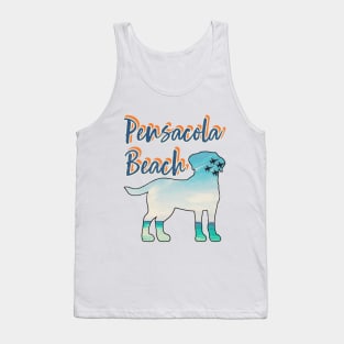 Pensacola Beach Florida Vintage-Look Tank Top